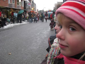 Samen met Marit klaar voor de intocht